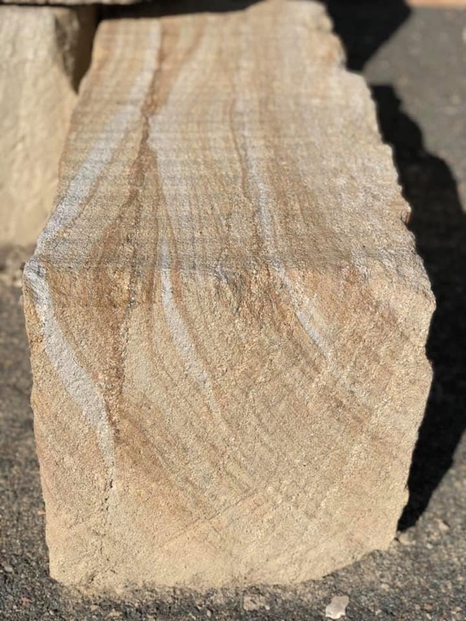Close-up of split hardwood firewood, ready to burn